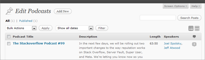 Custom Post Types in WordPress 3.0