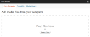 WordPress 3.3 Drop Files Here