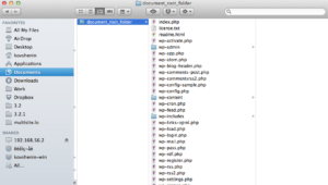 WordPress Contents in Finder