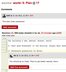 Trac Code Commenting