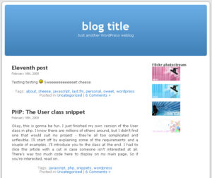 Quick Flickr Widget Screenshot
