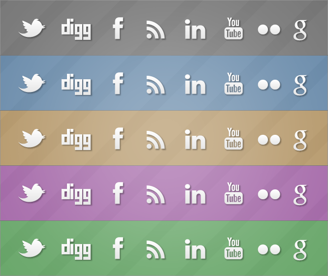 Simple & Social Icon Set (GPL)