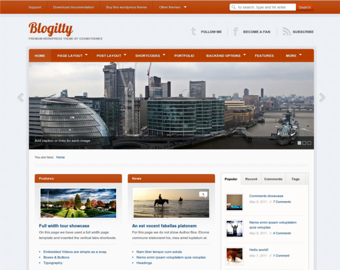 Themes Weekly: Blogitty -- A Magazine & Blog Theme