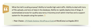 Quote post format in WordPress
