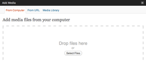 WordPress 3.3 Drop Files Here