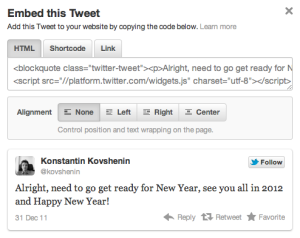 Twitter Embed