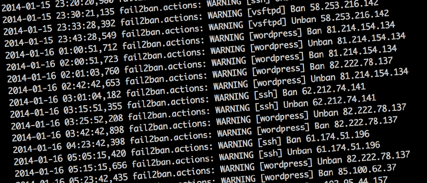 Fail2ban with WordPress and Nginx