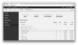 Debug Bar Slow Actions